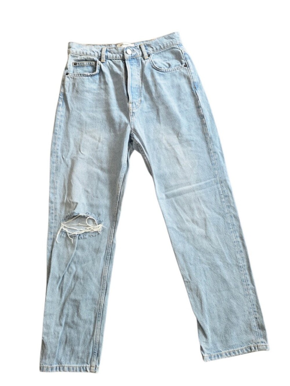 Reformation Cynthia High Rise Straight Cropped Denim Jeans Size 26